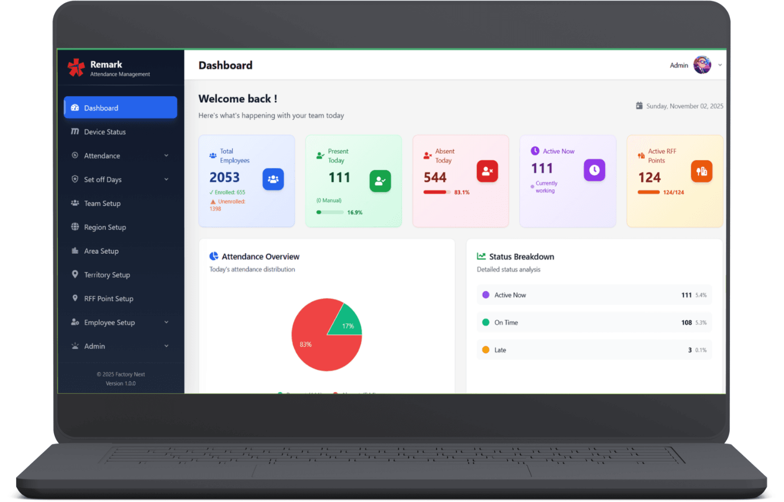 Field Force Attendance Management System