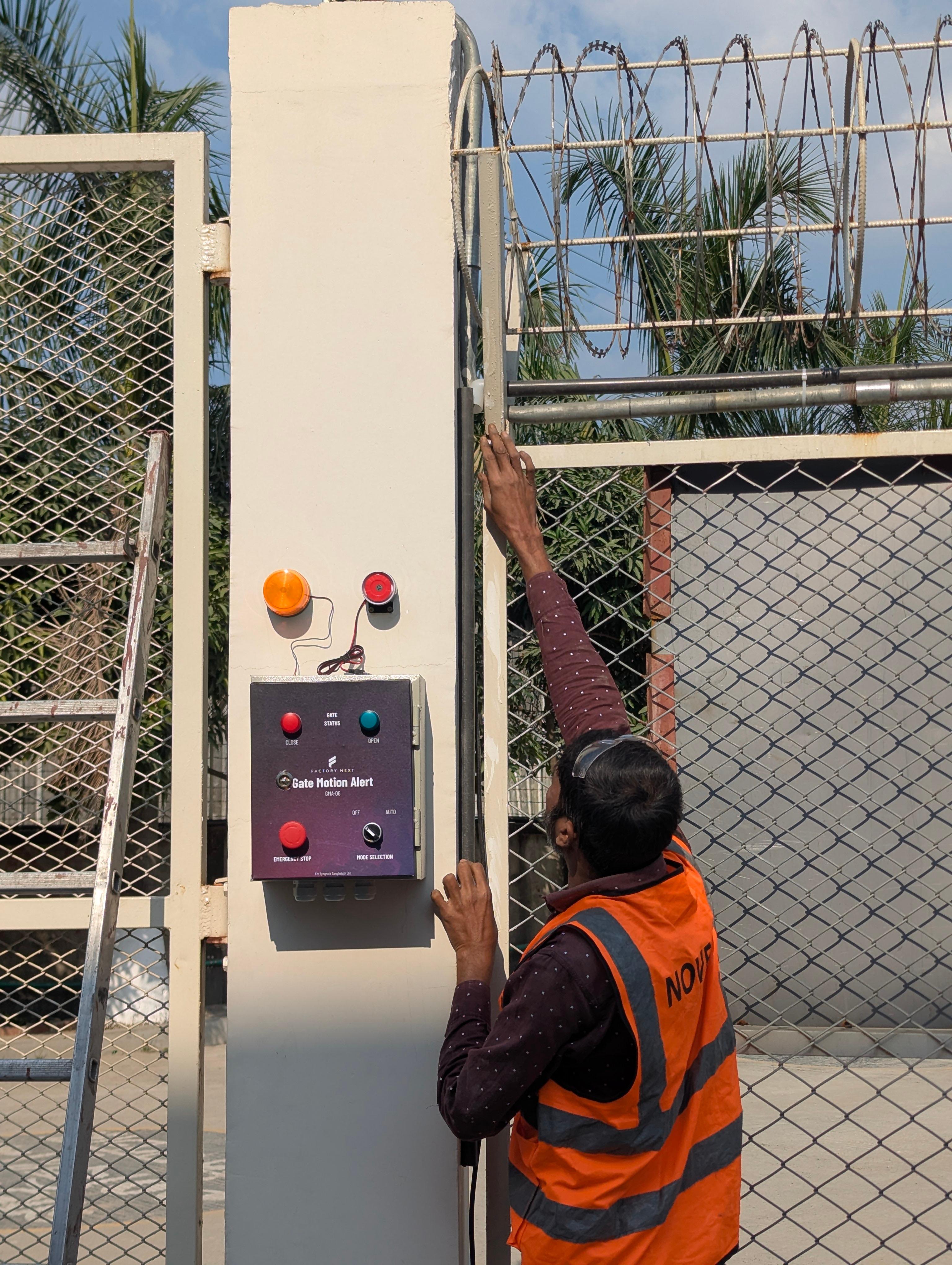 Gate Motion Alert System